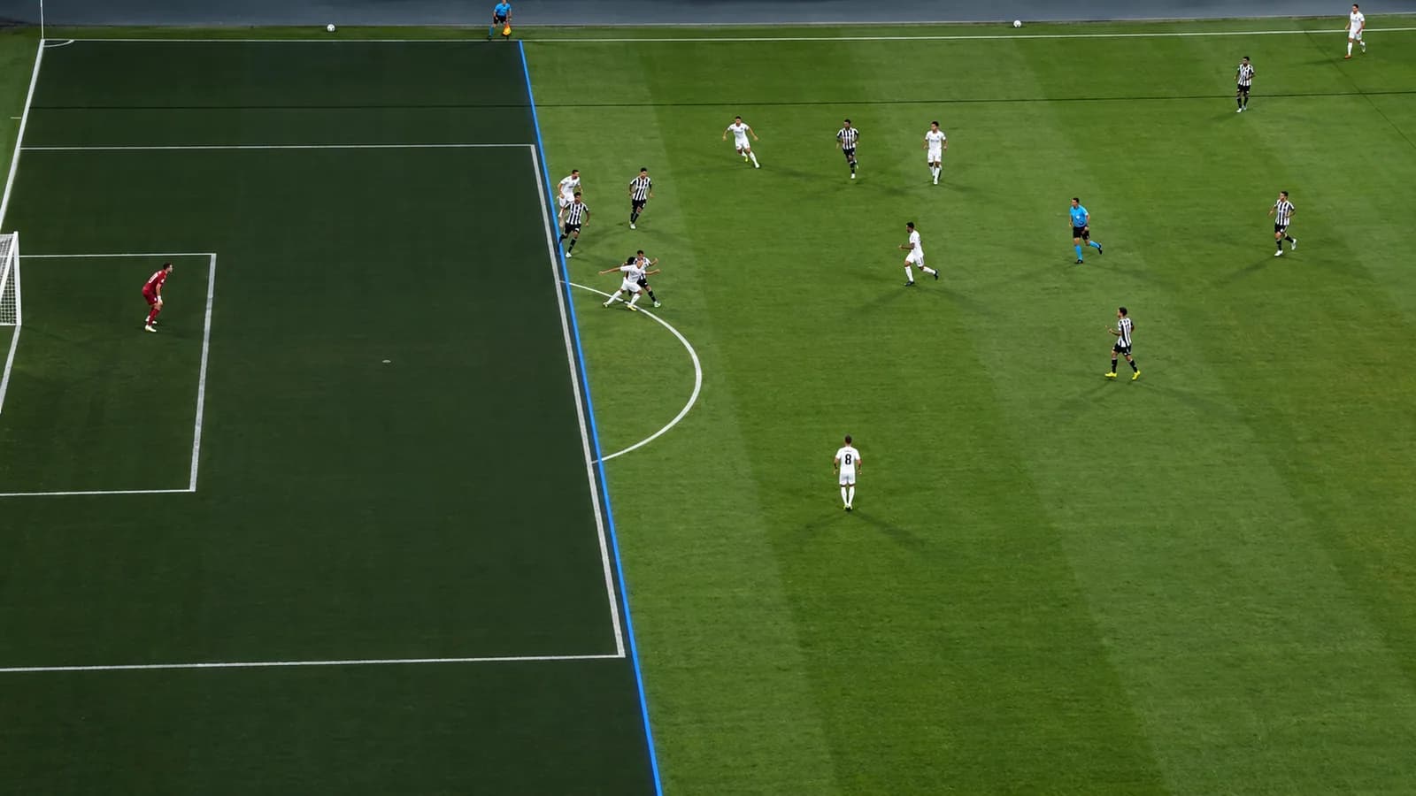 Gol de Lucas Emanuel validado pelo VAR.
